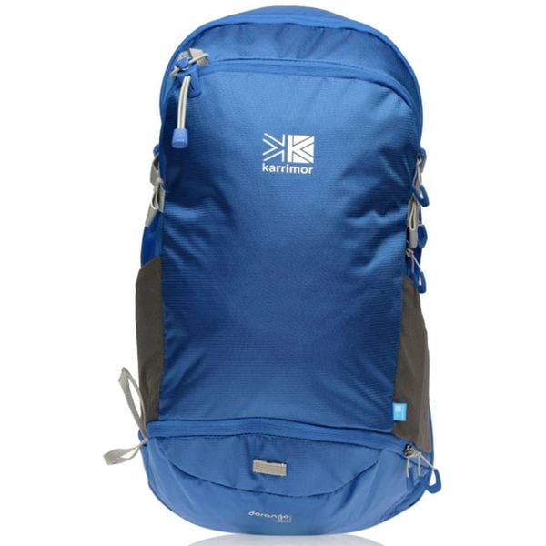 Plecak turystyczny trekkingowy Karrimor Dorango 30+5L + Pokrowiec. Niebieskie plecaki Karrimor, bez wzorów, bez dodatków. W wyprzedaży za 280.11 zł.