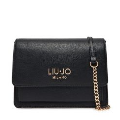 Torebka Liu Jo. Czarne kopertówki Liu Jo, bez wzorów, wizytowe, bez dodatków. Za 579.99 zł.