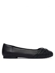 Caprice Baleriny 9-22102-46 Czarny. Czarne baleriny Caprice, bez wzorów, ze skóry, bez obcasa, bez zapięcia. Za 292.99 zł.