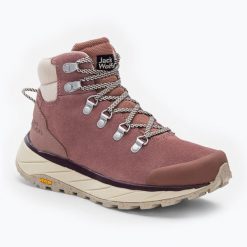 Buty damskie Jack Wolfskin Terraventure Urban Mid. Czerwone buty trekkingowe Jack Wolfskin, bez wzorów, bez zapięcia, trekkingowe. Za 379.99 zł.