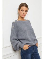 Joséfine Sweter "Cornella" w kolorze szarym rozmiar: M. Szare swetry Joséfine, m, bez wzorów, z kaszmiru, bez ramiączek. Za 212.95 zł.