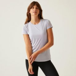 Koszulka sportowa damska Fingal Edition szybkoschnąca. Fioletowe t-shirty sportowe Dare 2b, bez wzorów, bez ramiączek, trekkingowe. Za 140.00 zł.