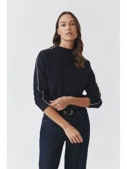 TATUUM Sweter w kolorze granatowym rozmiar: XXL. Niebieskie swetry Tatuum, xxl, bez wzorów, bez ramiączek. Za 152.62 zł.