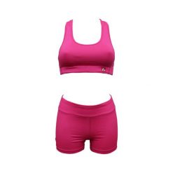 Zestaw sportowy SBP-01 Różowy. Czerwone biustonosze sportowe BARNETT, bez wzorów, na fitness i siłownię. Za 189.00 zł.