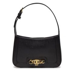 Torebka DKNY. Czarne kopertówki DKNY, bez wzorów, wizytowe, bez dodatków. Za 1,369.00 zł.