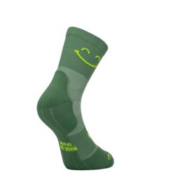 Skarpetki biegowe Sporcks Happy Mode. Zielone skarpetki SPORCKS, bez wzorów, z nylonu. Za 155.00 zł.