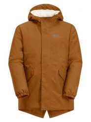 Jack Wolfskin Parka "Cosy Bear" w kolorze jasnobrązowym rozmiar: 140. Brązowe płaszcze Jack Wolfskin, bez wzorów, bez kaptura. Za 268.55 zł.