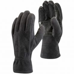 Rękawice polarowe unisex Black Diamond MidWeight Fleece. Czarne rękawiczki Black Diamond, bez wzorów, z polaru, sportowe. Za 109.99 zł.