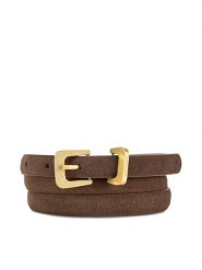 Gino Rossi Pasek Damski BLYL24003-1 Brązowy. Brązowe paski Gino Rossi, bez wzorów, ze skóry. Za 99.99 zł.