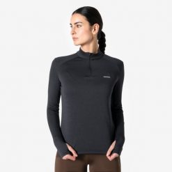 Bluza do biegania damska Kiprun Run Core ocieplana. Czerwone bluzy bez kaptura KIPRUN, na zimę, l, bez wzorów, z materiału, bez kaptura, do biegania. Za 59.99 zł.