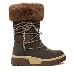Śniegowce Vertigo Alpes. Brązowe śniegowce Vertigo Alpes, bez wzorów, bez zapięcia. Za 449.99 zł.