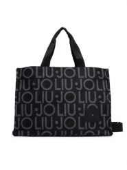 Liu Jo Torebka 2F6037 T2742 Czarny. Czarne shopper bag Liu Jo, bez wzorów, z materiału, bez dodatków. Za 469.99 zł.