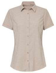 Koszula damska Seiland Shirt III. Brązowe koszule Vaude, bez wzorów, z materiału, bez kołnierzyka, bez ramiączek. Za 393.05 zł.