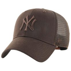Czapka z daszkiem dla dorosłych MLB New York Yankees Branson Cap. Brązowe czapki z daszkiem 47 Brand, bez wzorów, z bawełny, sportowe. Za 120.95 zł.