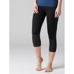 Legginsy 7/8 fitness damskie Nyamba modelujące. Fioletowe legginsy DOMYOS, bez wzorów, z bawełny, sportowe. Za 89.99 zł.