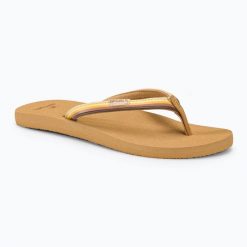 Japonki damskie Rip Curl Freedom Bloom Open Toe. Brązowe japonki Rip Curl, bez wzorów, z materiału, eleganckie. Za 109.99 zł.