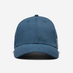 Czapka baseballówka dla dorosłych Kipsta BA550. Niebieskie czapki z daszkiem KIPSTA, bez wzorów, sportowe. Za 39.99 zł.