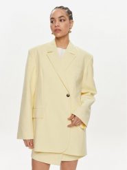 Herskind Marynarka Verner 5103519 Żółty Oversize. Żółte marynarki i żakiety Herskind, bez wzorów, z syntetyku, bez ramiączek. Za 969.99 zł.
