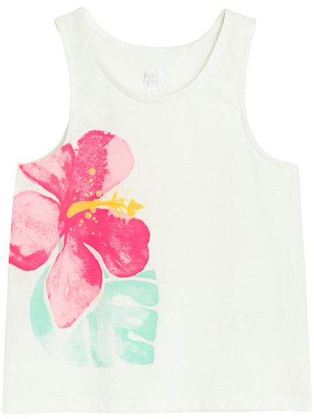 COOL CLUB Top w kolorze białym rozmiar: 92. Białe topy COOL CLUB, bez wzorów, bez kołnierzyka, bez ramiączek. Za 15.33 zł.