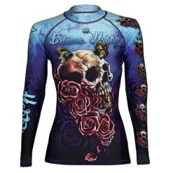 Koszulka Sportowa Rashguard damski MMA EXTREME HOBBY SKULL 2. Niebieskie t-shirty sportowe EXTREME HOBBY, xl, bez wzorów, z bawełny, bez ramiączek, na fitness i siłownię. Za 209.00 zł.
