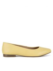 Lasocki Baleriny RST-KAJA-01 Żółty. Żółte baleriny Lasocki, bez wzorów, ze skóry, bez obcasa, bez zapięcia. Za 139.99 zł.