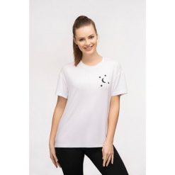 T-shirt do jogi Moonholi Moonstar z krótkim rękawem. Białe t-shirty MOONHOLI, m, bez wzorów, sportowe, bez kołnierzyka, bez ramiączek. Za 99.50 zł.