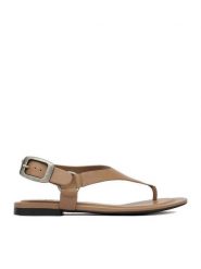 G-Star Raw Sandały EO-ELLIS-01 Beżowy ciemny. Brązowe sandały G-Star Raw, bez wzorów, ze skóry, retro, bez obcasa, na płaskiej podeszwie, bez zapięcia. Za 279.99 zł.