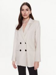 Gestuz Marynarka Paulagz 10907024 Beżowy Regular Fit. Brązowe marynarki i żakiety Gestuz, bez wzorów, z lyocellu, bez ramiączek. Za 509.99 zł.