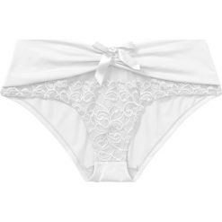 Figi "panty" bonprix biały. Bokserki damskie marki bonprix. Za 34.99 zł.