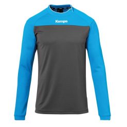 Bluza Kempa Prime. Niebieskie bluzy bez kaptura Kempa, bez wzorów, z materiału, bez kaptura, na fitness i siłownię. Za 161.65 zł.