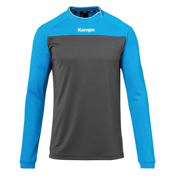 Bluza Kempa Prime. Niebieskie bluzy Kempa, bez wzorów, z poliesteru, bez kaptura, na fitness i siłownię. Za 143.30 zł.