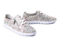 RIEKER M2306-92 multi, półbuty damskie. Półbuty wsuwane Rieker, na lato, bez wzorów, bez obcasa. Za 339.90 zł.