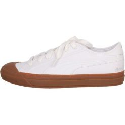 Buty Puma Capri Leather W 369244 03 białe. Białe buty treningowe Puma, bez wzorów, z gumy, bez zapięcia. Za 359.77 zł.