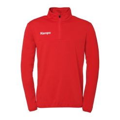 Bluza treningowa z zamkiem błyskawicznym 1/4 Kempa. Czerwone bluzy Kempa, bez wzorów, bez kaptura, do piłki ręcznej. Za 217.50 zł.