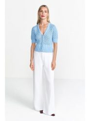 Rich & Royal Kardigan w kolorze błękitnym rozmiar: S. Niebieskie swetry Rich & Royal, s, bez wzorów, bez ramiączek. Za 278.66 zł.