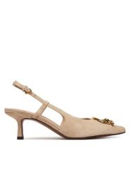 Coccinelle Czółenka C-Me E4 SB2 21 01 01 Beżowy. Brązowe czółenka Coccinelle, bez wzorów, ze skóry, bez obcasa, bez zapięcia. Za 899.99 zł.