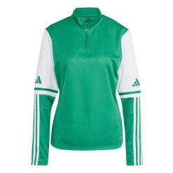 Bluza damska adidas Squadra 25 Training Top. Zielone bluzy adidas, na zimę, bez wzorów, z tkaniny, bez kaptura. Za 131.99 zł.