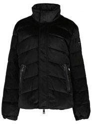 Guess Kurtka zimowa w kolorze czarnym rozmiar: XL. Czarne kurtki Guess, na zimę, xl, z aplikacjami, z puchu, bez kaptura. Za 237.17 zł.