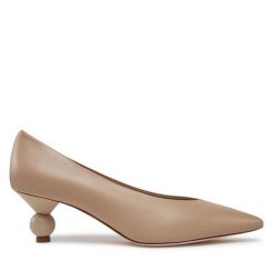 Czółenka Weekend Max Mara. Brązowe czółenka Weekend Max Mara, bez wzorów, bez obcasa, bez zapięcia. Za 1,679.00 zł.