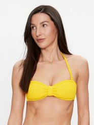 Hunkemöller Góra od bikini Crinkle 205678 Żółty. Żółte bikini Hunkemöller, bez wzorów, z syntetyku. Za 99.99 zł.