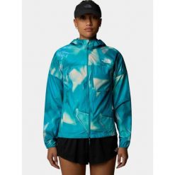 Wiatrówka damska The North Face W Higher Run. Niebieskie kurtki przejściowe sportowe The North Face, bez wzorów, z softshellu, bez kaptura, trekkingowe. Za 449.50 zł.