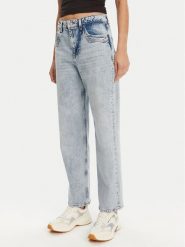 Tommy Jeans Jeansy Layla DW0DW21418 Niebieski Straight Fit. Niebieskie jeansy Tommy Jeans, bez wzorów, z bawełny. Za 299.99 zł.