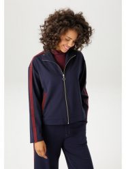 Aniston Bluza w kolorze granatowym rozmiar: 46. Niebieskie bluzy Aniston, bez wzorów, bez ramiączek, bez kaptura. Za 69.58 zł.