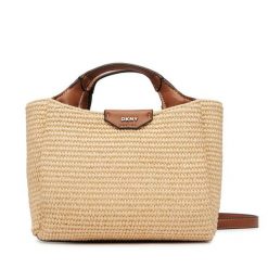 Torebka DKNY. Brązowe torebki klasyczne DKNY, bez wzorów, klasyczne, bez dodatków. Za 659.99 zł.