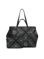 PINKO Torebka Shopper Extra PE 25 PLTT104900 A2AS Czarny. Czarne shopper bag Pinko, bez wzorów, z materiału, bez dodatków. Za 1,329.00 zł.