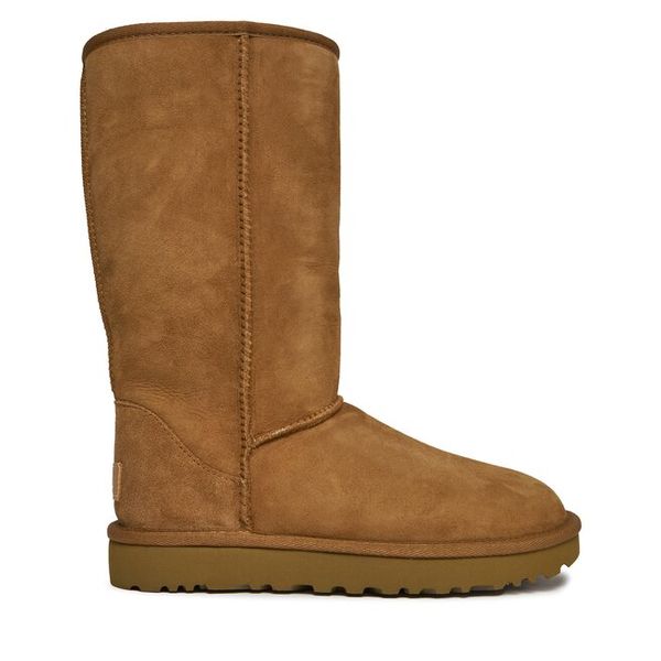 Śniegowce Ugg. Brązowe śniegowce UGG, bez wzorów, bez zapięcia. Za 1,209.00 zł.