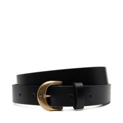 Pasek Damski Calvin Klein Jeans. Czarne paski Calvin Klein Jeans, bez wzorów, z jeansu, casualowe. Za 199.99 zł.