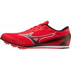 Buty sportowe Mizuno X First. Czarne buty treningowe Mizuno, bez wzorów, bez zapięcia, do biegania. Za 430.50 zł.