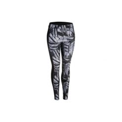 Legginsy fitness kardio damskie 120 szare. Szare legginsy DOMYOS, bez wzorów, z elastanu. Za 64.99 zł.