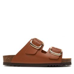 Klapki Scholl. Brązowe klapki Scholl, bez wzorów, bez obcasa, bez zapięcia. Za 399.99 zł.